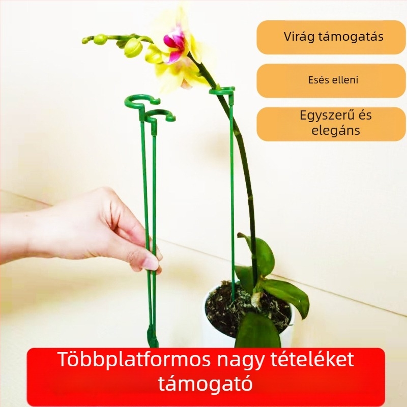 Kerti virágállvány, üvegszálas kivitel, növények támogatására