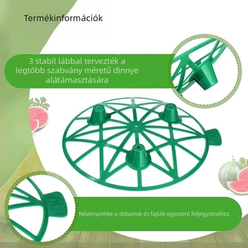 Dinnyés és gyümölcsültető műanyag tál stabil kerti tartóval