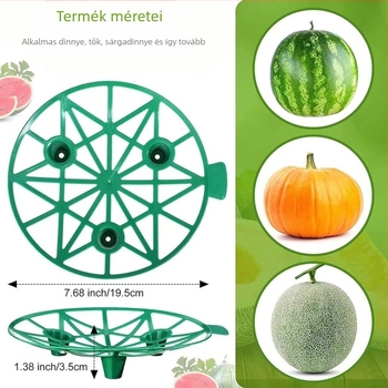 Dinnyés és gyümölcsültető műanyag tál stabil kerti tartóval