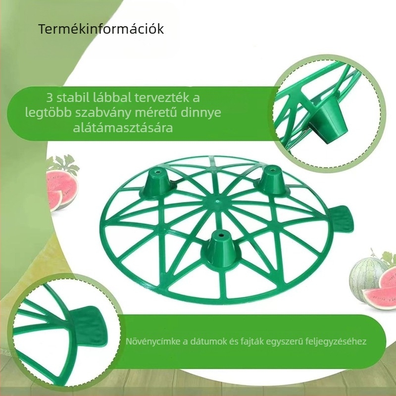 Dinnyés és gyümölcsültető műanyag tál stabil kerti tartóval