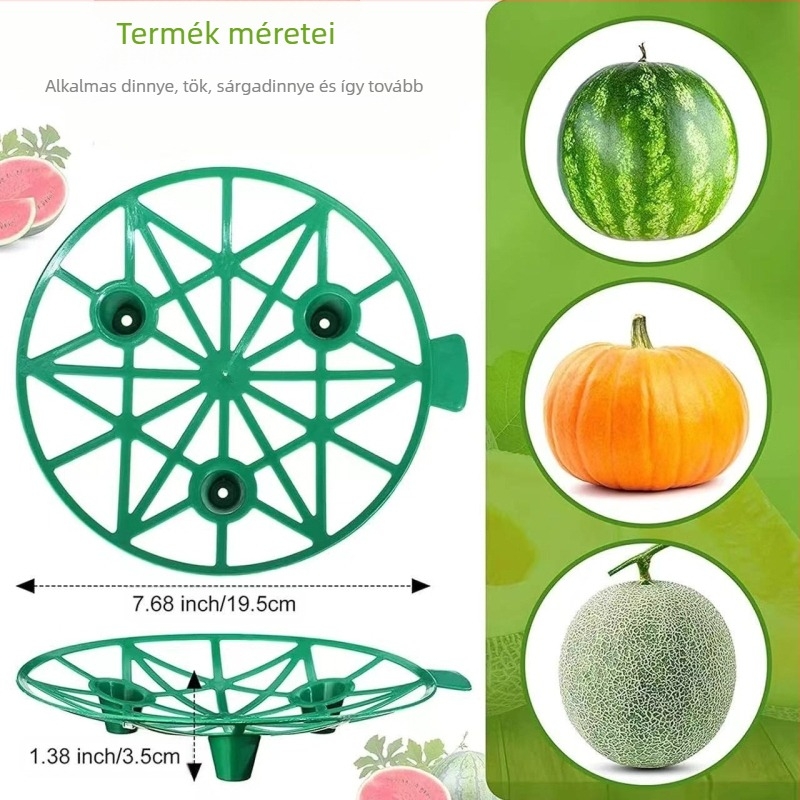 Dinnyés és gyümölcsültető műanyag tál stabil kerti tartóval