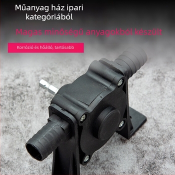 Fúróval működtetett vízszivattyú otthoni használatra — akváriumhoz, vízátvitelhez, szíváshoz és vákuum nyomás alatt