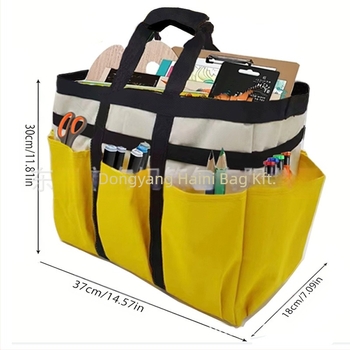 Művészeti tároló táska, kialakítás socket-type, háromdimenziós forma, Oxford vászon, YiYUGuY