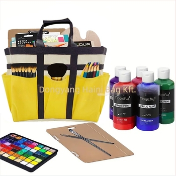 Művészeti tároló táska, kialakítás socket-type, háromdimenziós forma, Oxford vászon, YiYUGuY