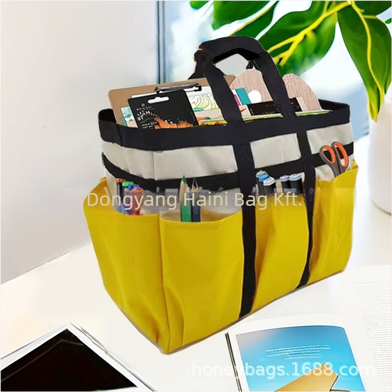 Művészeti tároló táska, kialakítás socket-type, háromdimenziós forma, Oxford vászon, YiYUGuY