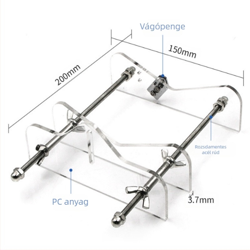 Borospalacka vágó – hordozható görgős üvegvágó kés, automata vágás, DIY otthoni használatra, Xin Mu Tian márka