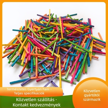 Nyírfából készült fa rudak DIY-hoz – kerek és négyzet alakú formák, Chrysanthemum craft