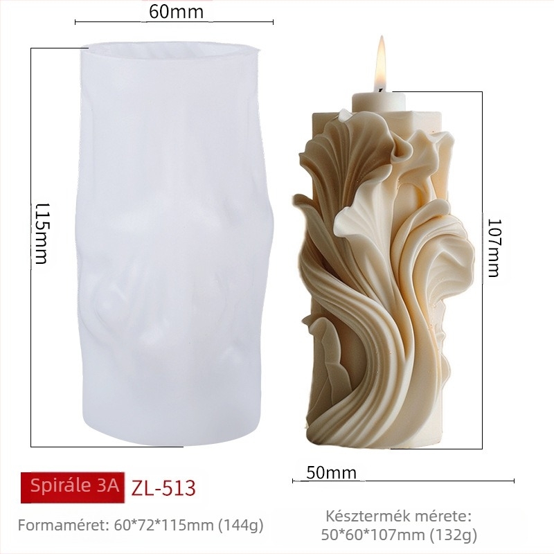 Nolaibao Szilikon illóolajos gyertya forma – szabálytalan alak, DIY diffúzor kő