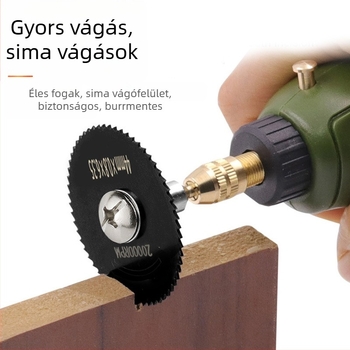 Magas sebességű acél vágólemezek készlet – 8 darab mini pengével, fa- és műanyag vágásához, elektromos csiszolóhoz (Xingweiqiang)