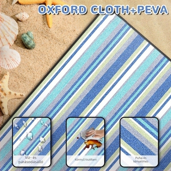 DURAPOWER Kemping pléd, akril + PEVA kompozit, vízálló PEVA, 1,3 kg, 1–6 személyre, hordozható kültéri matrac