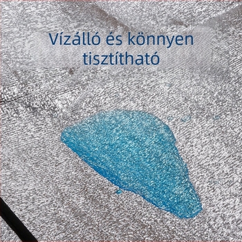 Nagy kültéri matrac EVA alumínium fóliával, vastagított nedvességvédő és vízálló, több személyes kemping matrac, hordozható, modell HW-D1676, anyag: középső PE hab + kétoldali alumínium fólia