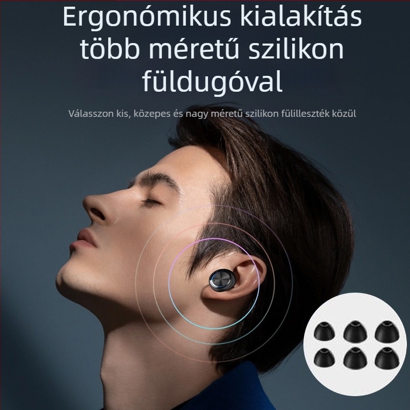 H66 True Wireless gaming fejhallgató – in-ear stereo, Bluetooth 5.3, IPX7 vízálló, több mint 8 óra akkumulátor-élettartam, NFC és digitális kijelző