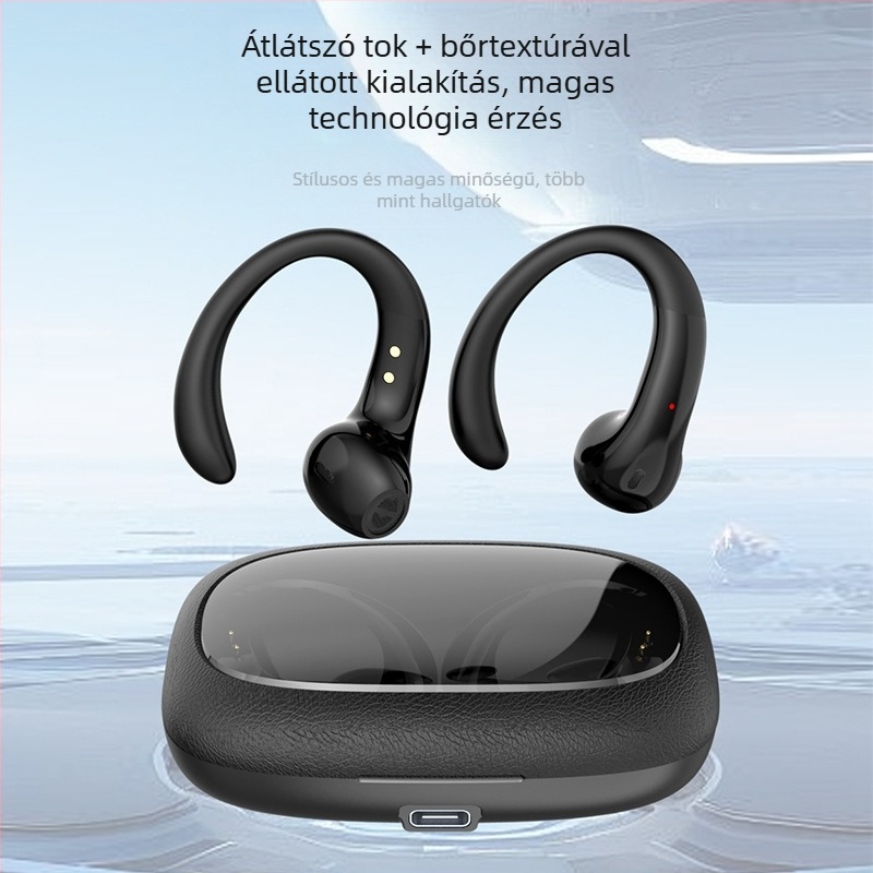 OWS-15 Fülre szerelt vezeték nélküli Bluetooth headset (Bluetooth 5.3+EDR; hatótáv 10 m; akkumulátor élettartam >8 h; zajcsökkentés; sztereó hang)