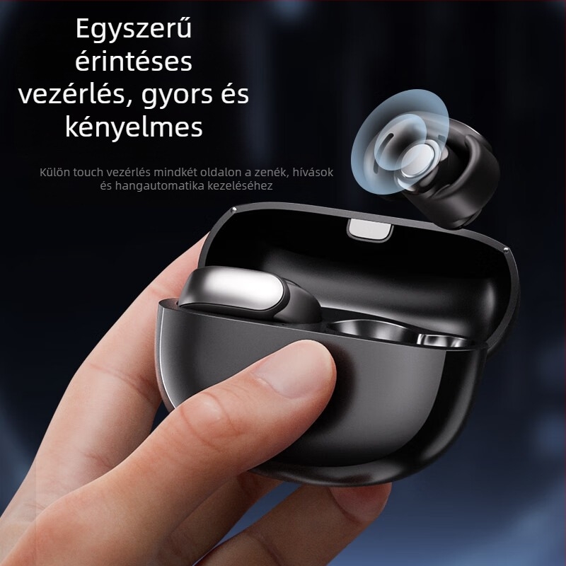 V12 intelligens fordító fülhallgató, fülbe helyezhető, Bluetooth 5.4, 15 m hatótáv, IPX5 vízálló, üzemidő 4–8 óra