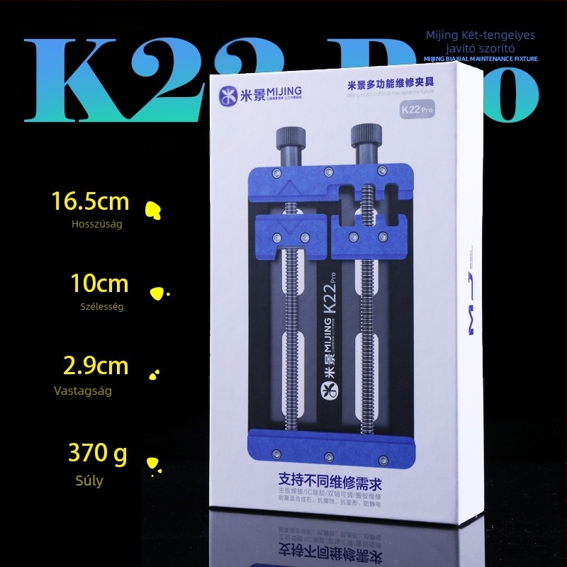 Rice Scene K22Pro Univerzális alaplaptartó, Többfunkciós rögzítő, kettős csapágyas, magas hőállóságú PCB-javításhoz