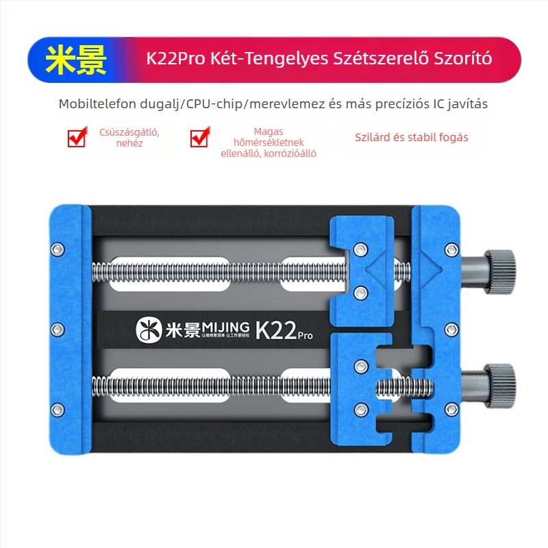 Rice Scene K22Pro Univerzális alaplaptartó, Többfunkciós rögzítő, kettős csapágyas, magas hőállóságú PCB-javításhoz