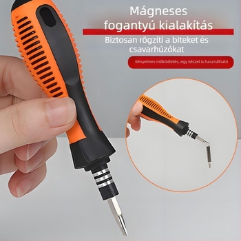 Golden Snail 37-in-1 csavarhúzó készlet – mágneses, Philips, precíziós, 45# acél