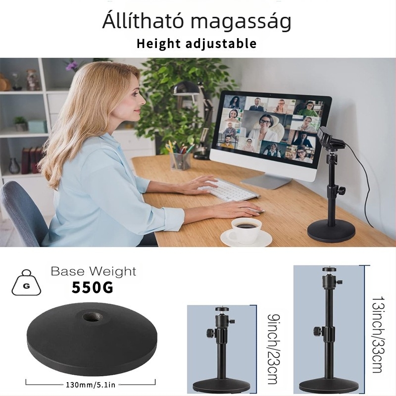 SH-190BA Asztali tartó rugalmas nyakkal Logitech webkamerához és projektorhoz