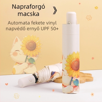 Automata összecsukható nap- és esernyő, vinyl 190T bevonat, 8 üvegszálas merevítő, ötvözet nyél, cartoon virág dizájn