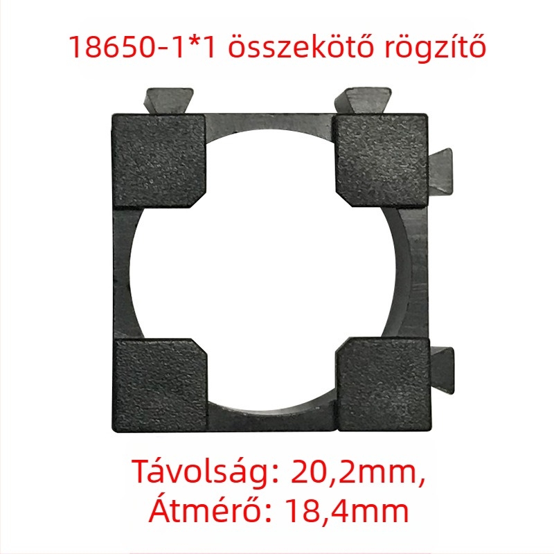 18650 akkumulátor tartó, univerzális összekapcsoló készlet, 100 darabos csomag