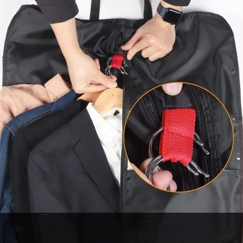 Kabát- és öltönytáska utazási és üzleti ruhatár tárolásához, por- és nedvességálló, Oxford anyagból