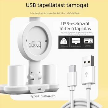 LED szemvédő asztali lámpa, USB-tápellátás, érintéses kapcsoló, tanulási fény és környezeti világítás, modern minimalist stílus