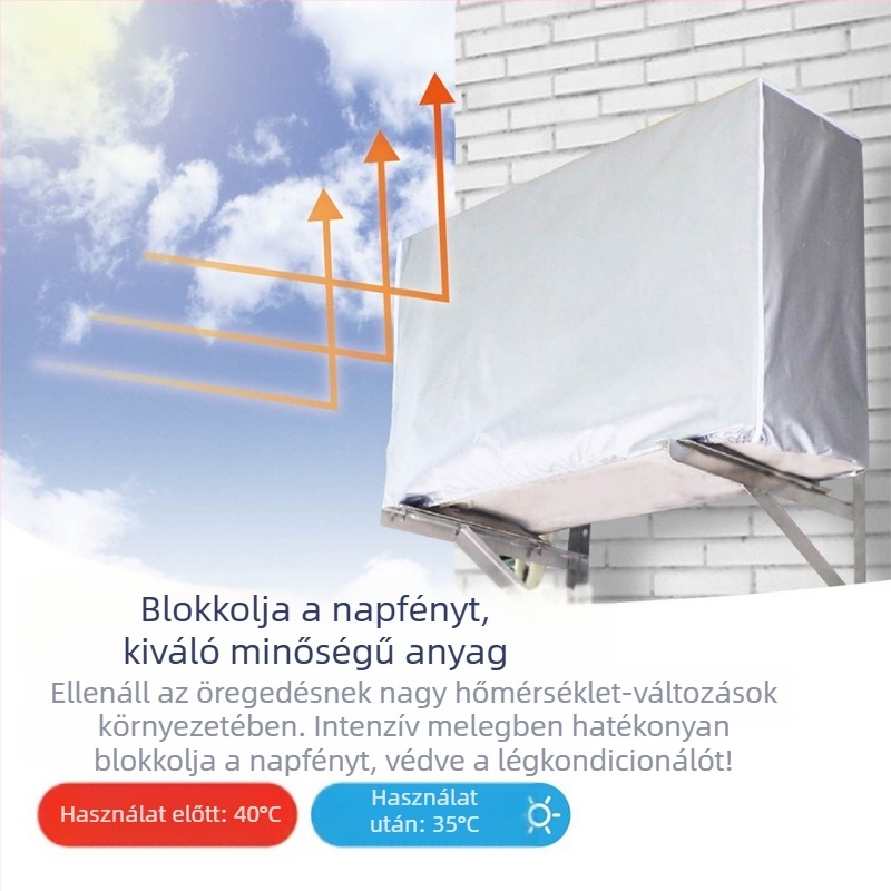 Kültéri klímaberendezéshez való burkolat – védelem a naptól, esőtől és portól