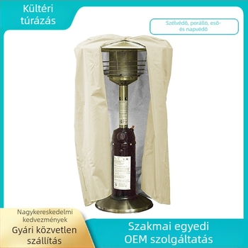 Kültéri időjárásálló fűtőtestvédőhuzat - ezüstbevonatú poliészter tafta anyag, testreszabható, védelem hó, nap, eső és por ellen