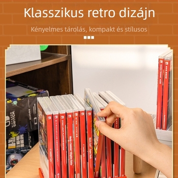Switch OLED játékkártya tároló állvány, 12 rekesz, ABS anyag