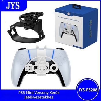 JYS PS5 Mini kormány – Modell JYS-P5208, ABS anyag, 58.5 g, PS5-kompatibilis kormánykiegészítő