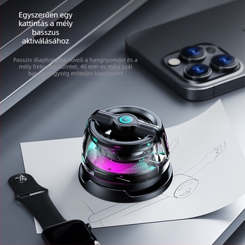 JY88 mágneses Bluetooth hangszóró telefon tartóval és hordozható dizájnnal sporthoz és kempingezéshez; Bluetooth 5.3, 100Hz-20kHz, 10m hatótáv, beépített 300-500mAh akkumulátor, 5W