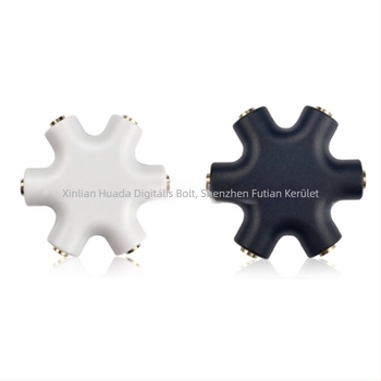 Hexagonális fejhallgató elosztó digitális eszközök közötti audió megosztáshoz — Márka: Neutral; Modell: Hexagonal earphone splitter; Kompatibilis digitális eszközökkel; Súly: 0.06