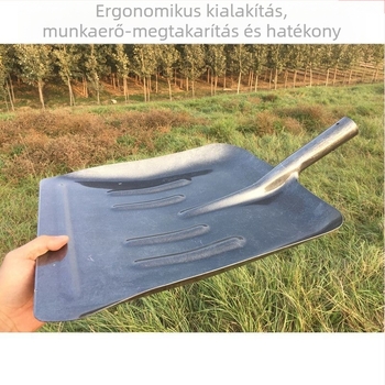 Golden Dragon hólapát magas széntartalmú acél fejjel és fa nyéllel, anyagok dobálására.