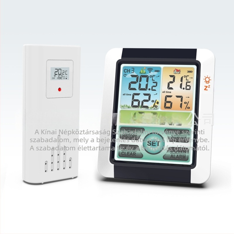 Szobahőmérséklet-mérő 0,1°C felbontással, testreszabható feldolgozás, licencelt magáncímke