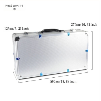 Yixin alumínium ötvözetes színpadi vezeték nélküli mikrofonok tároló doboza, hordozható, dupla rétegű, befogadja a vevőegységet/fő egységet