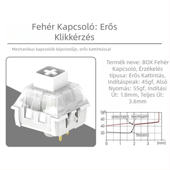Kaihua BOX mechanikus billentyűzet kapcsolók – hot-swappable kapcsolótestek (DIY)