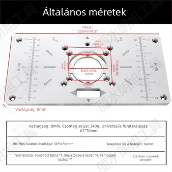 Faipari gravírozó és marógép Alumíniumötvözet testtel — slotolás, fúrás és finiselés, általános célú, háztartási használatra
