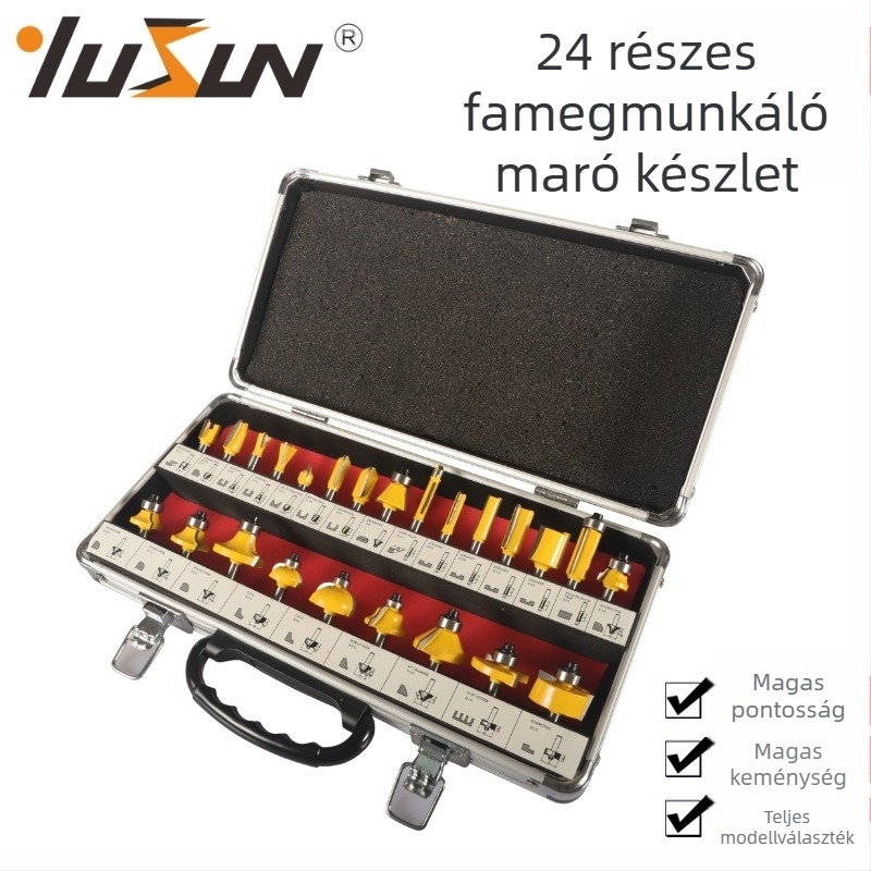Végfúró készlet, 24 darab, 24A sorozat, Yusheng márka