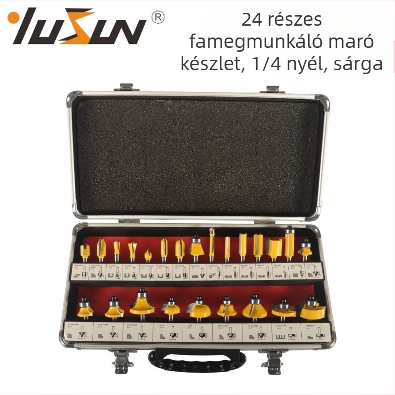 Végfúró készlet, 24 darab, 24A sorozat, Yusheng márka