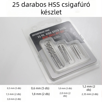 Qian Qi HSS spirálfúrókészlet egyenes szárú