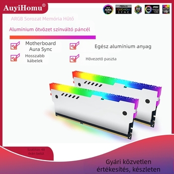 Memória világító hűtőmellény ARGB szinkronizációval, 5V 3‑pin interfész, modell HXK-00023