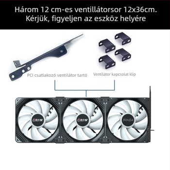 Grafikus kártya radiátor PCI-slot tartóval asztali PC-hez – OEM feldolgozás (Modell: Graphics Card Companion Buckle)