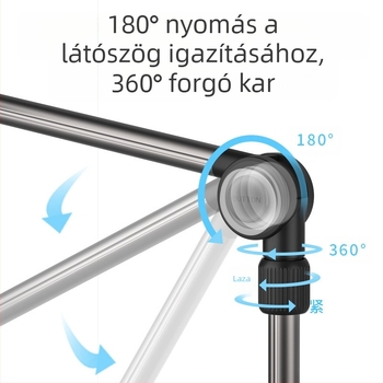 WS-21009 Univerzális telefon- és tablet-tartó – kinyújtható klipsz, ABS+alumínium ötvözet