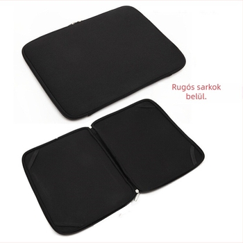 Vízálló laptop tok cipzárral, belső számítógép rekesz, poliészter bélés, logónyomás elérhető