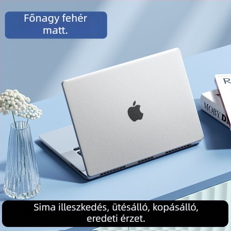 MacBook védőhéj — matt felület, műanyag burkolat, kompatibilis a MacBook sorozattal, 2021-ben piacra dobva