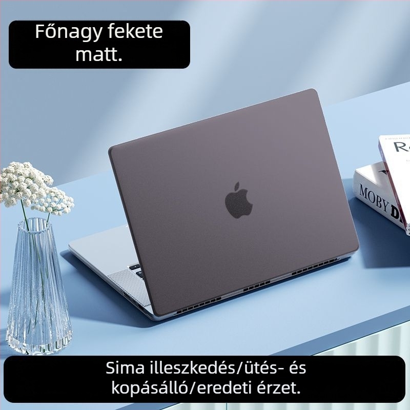 MacBook védőhéj — matt felület, műanyag burkolat, kompatibilis a MacBook sorozattal, 2021-ben piacra dobva