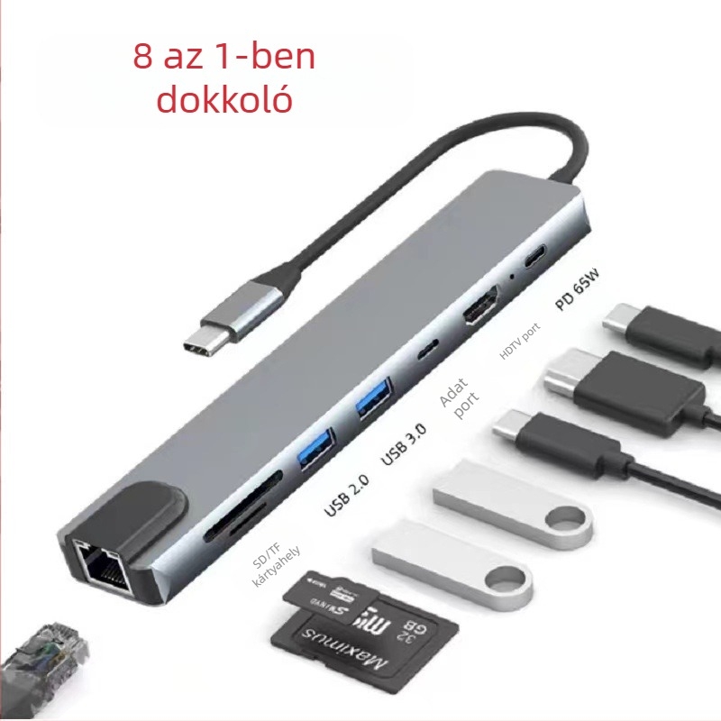 LTC HD168 dokkolóállomás, multifunkcionális, OEM feldolgozás, országos garancia