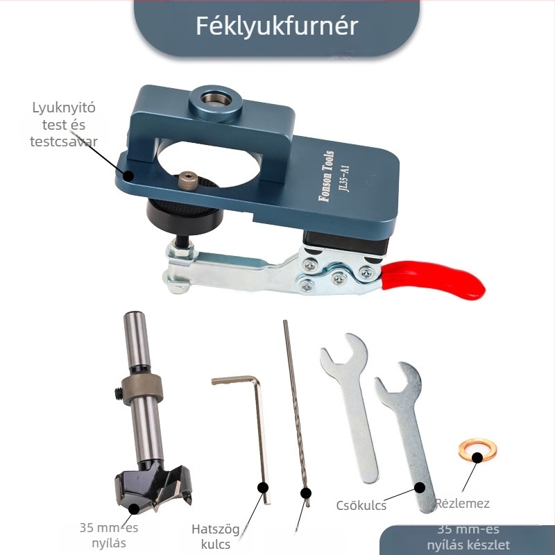 Fengsen Zsanérnyílás nyitó – alumínium ötvözet, faipari dekoráció