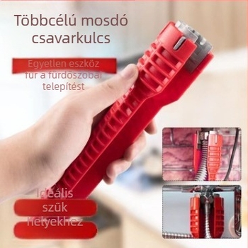 8 az 1-ben multifunkcionális szerszám mosogatóhoz és vízvezetékhez, fürdőszobai telepítéshez, rézötvözetből