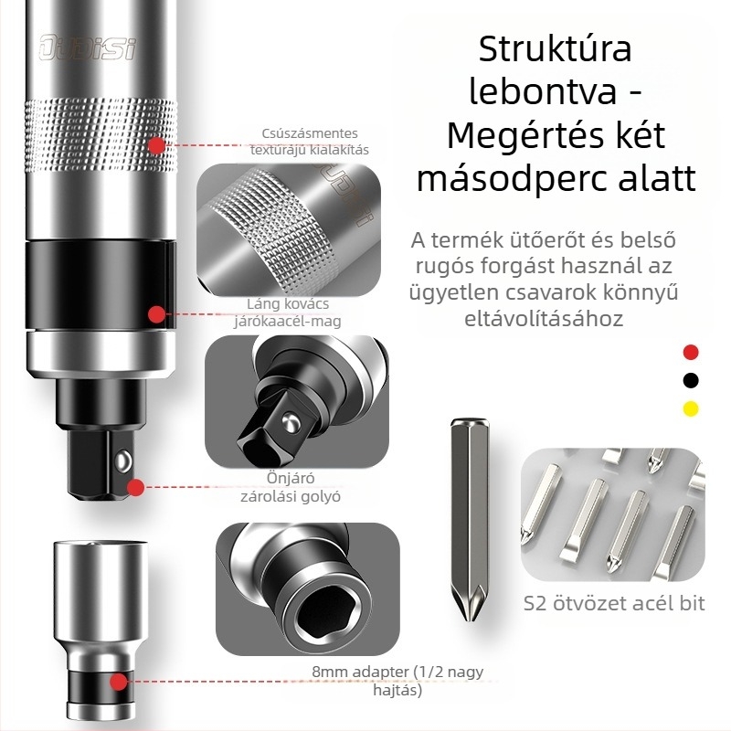 Otis 13 darab cementált keményfém ütőcsavarhúzó bit készlet háztartási használatra